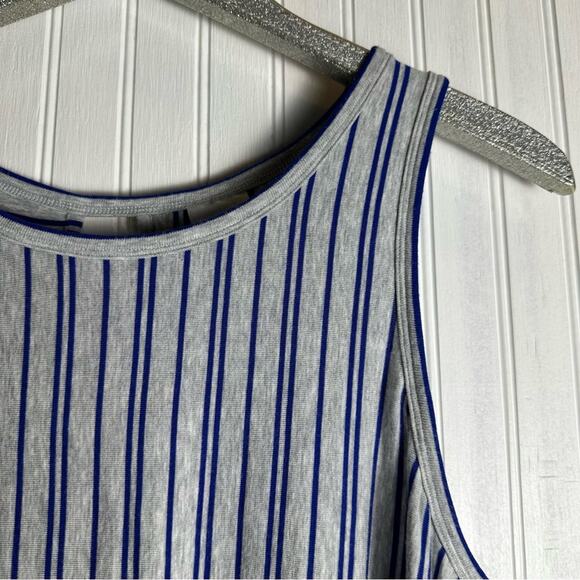 Cabi Blue and Gray Stripe Tank Top Style 5569 - Picture 4 of 6